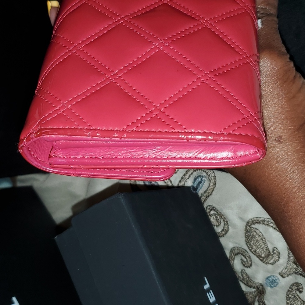 EUC Chanel long flap wallet in patten Hot Pink. - Picture 9 of 11
